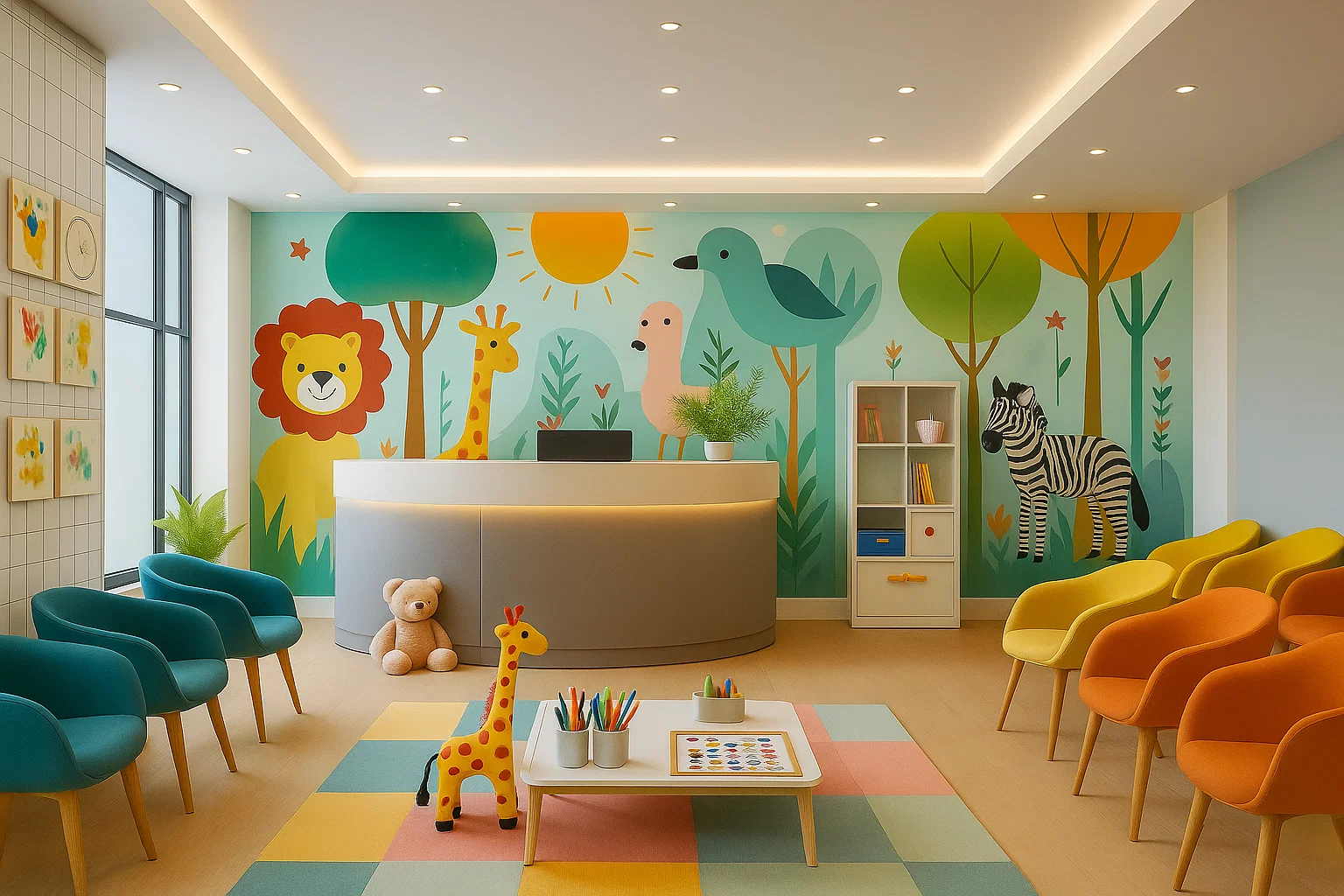 Pediatric clinic waiting room